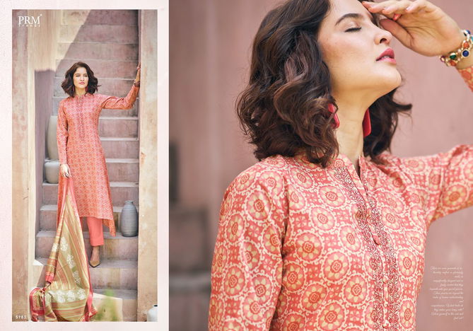 Prm Ikat 5176-5185 Printed Cotton Dress Material Catalog